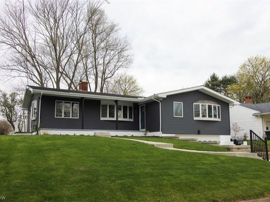 Dark gray ranch home at 2418 Monterey St, Wooster, Ohio